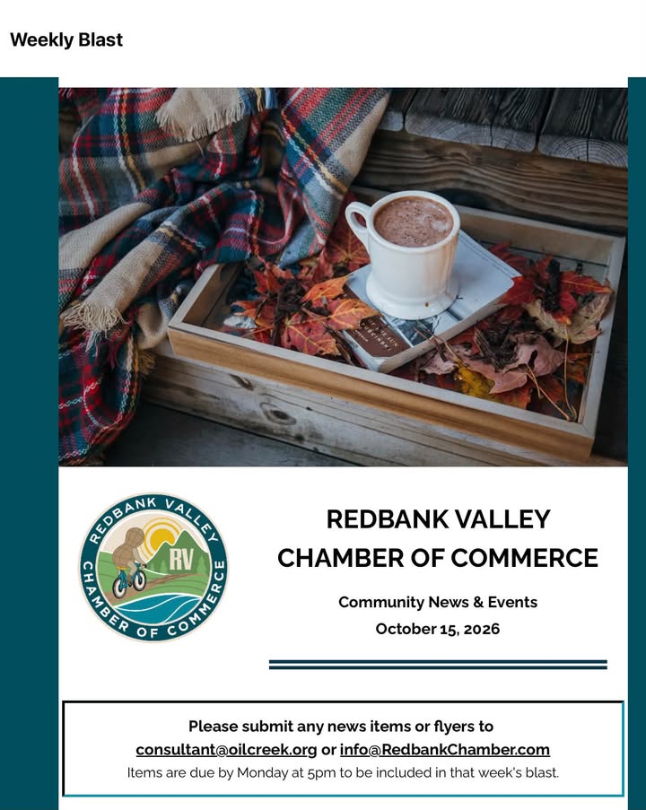 π UPCOMING EVENTS: NEW BETHLEHEM & REDBANK VALLEY π
OCTOBER 2026 β’ Oct 16 |β¦